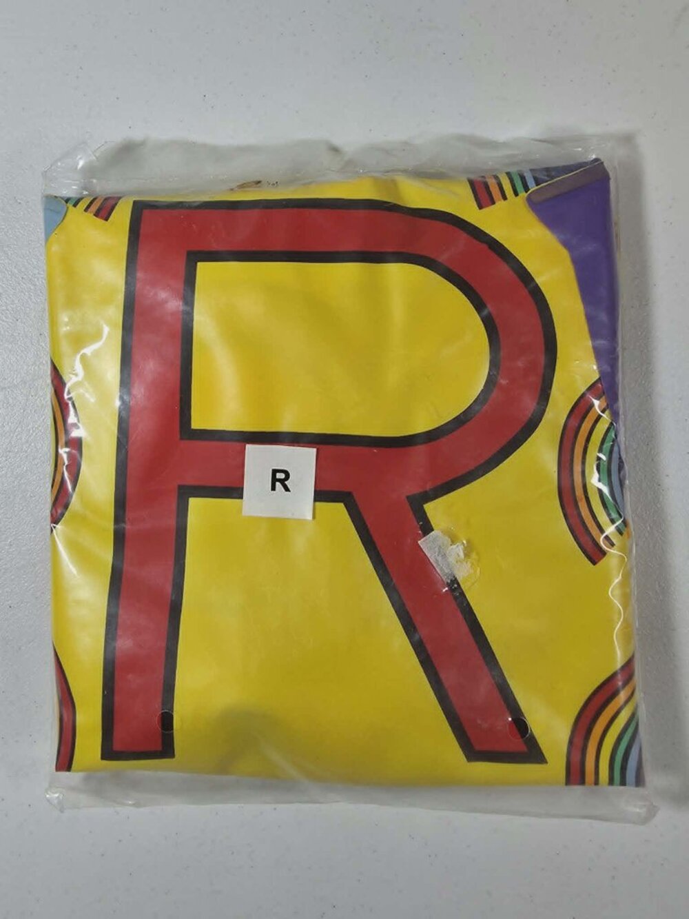 LETTER PEOPLE HUGGABLES VTG INFLATABLE LETTER R MR RUBBER BANDS NOS SEALED